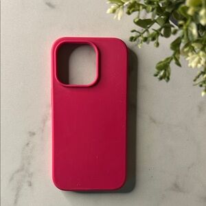 Pink Silicone Phone Case